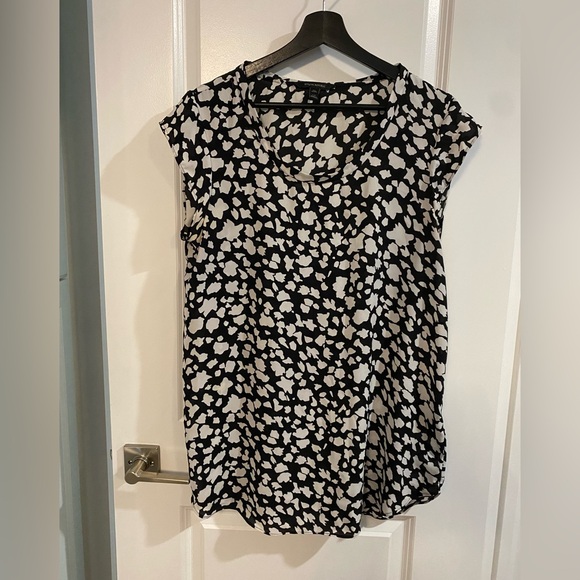 Banana Republic Tunic Blouse Sz L Tall - Picture 1 of 4